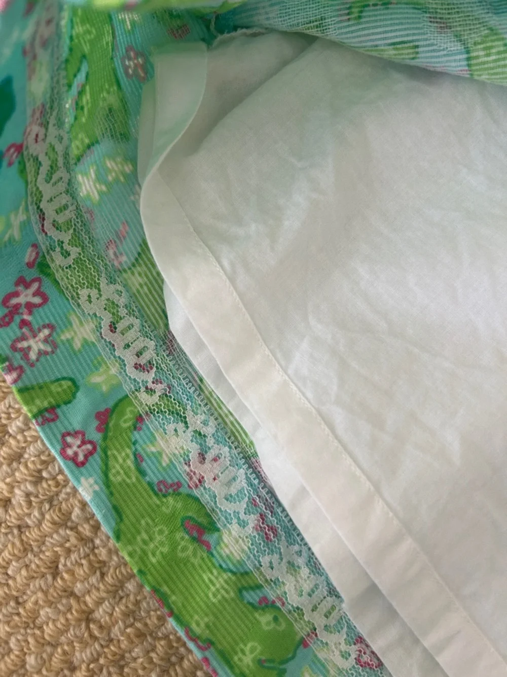 Lilly Pulitzer Alberta Gator Print Dress Strapless Sz 0 - Picture 6 of 6
